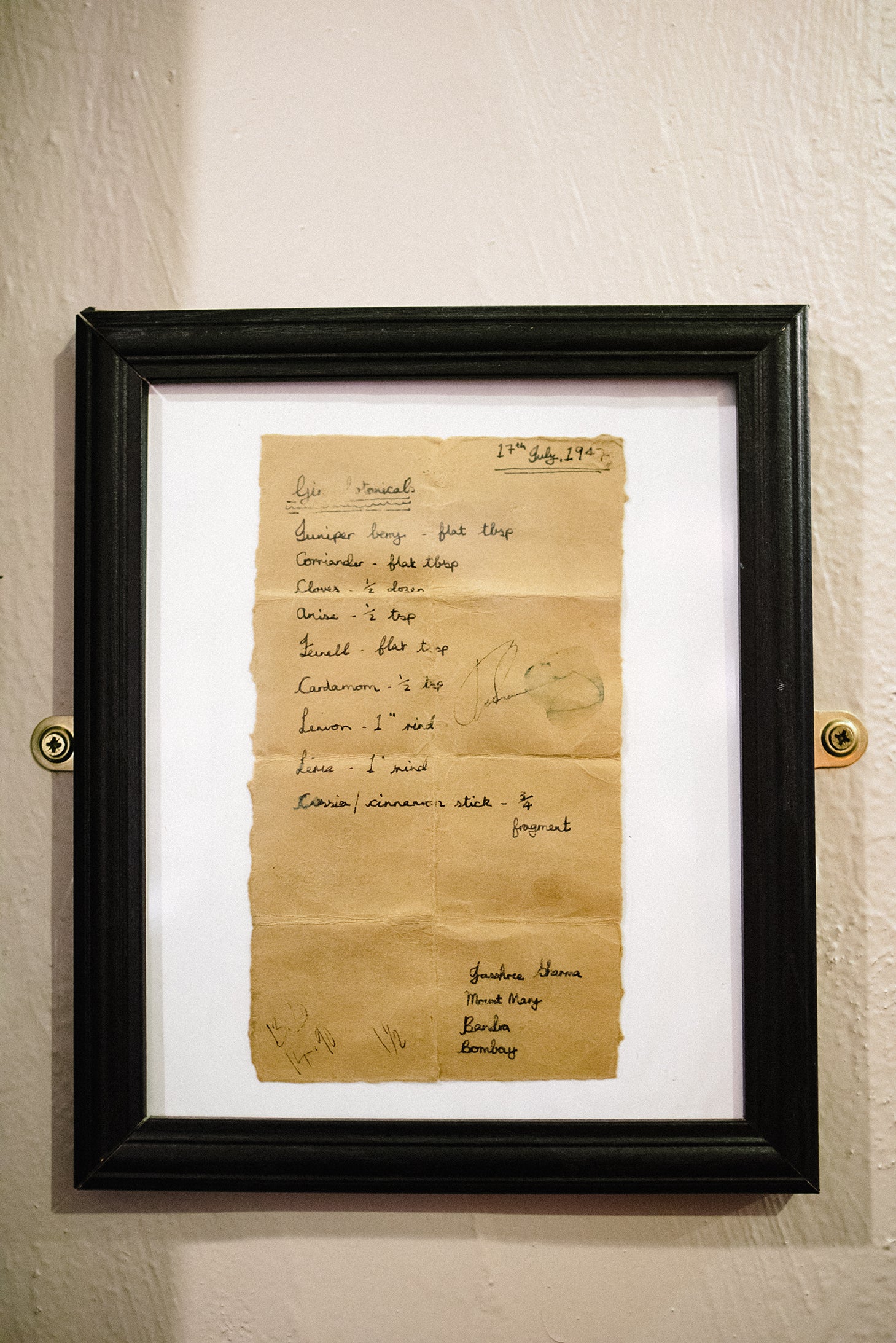 Pickering's Gin Recipe